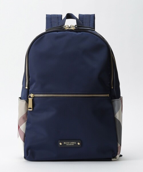 BLUE LABEL CRESTBRIDGE(ブルーレーベルクレストブリッジ)の「パーシャルCBナイロンバックパック(バックパック/リュック・レディース・ブラック/ダークネイビー・FREE)」の2枚目の写真
