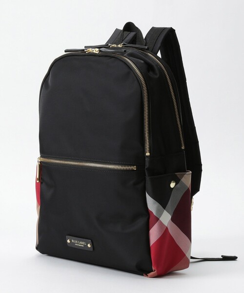 BLUE LABEL CRESTBRIDGE(ブルーレーベルクレストブリッジ)の「パーシャルCBナイロンバックパック(バックパック/リュック・レディース・ブラック/ダークネイビー・FREE)」の4枚目の写真
