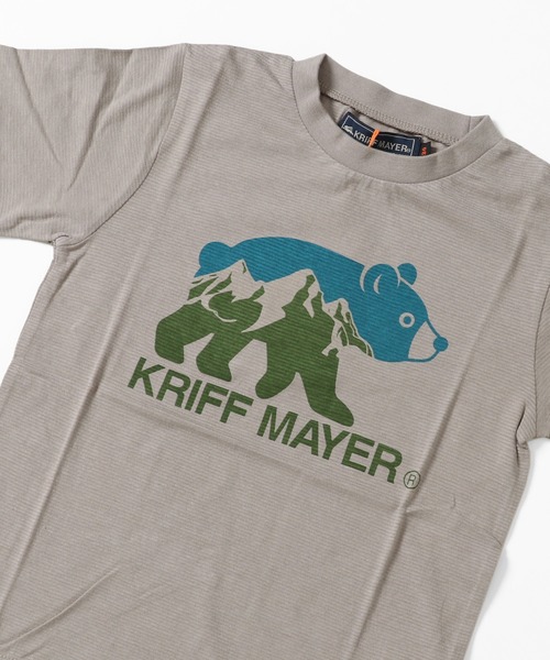 KRIFF MAYER Kid's Collection（クリフメイヤーキッズコレクション）の「波打ち天竺TEE（マーくんロゴ）（Tシャツ/カットソー・キッズ・チャコール/パープル/グレー/グリーン・140/160/170/120/150/130）」の7枚目の写真