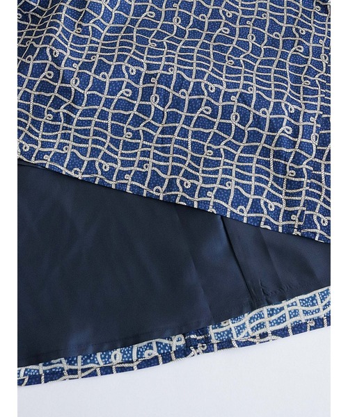 Te chichi(テチチ)の「リバティプリントギャザースカート(スカート・レディース・ネイビー/オフホワイト・SMALL/MEDIUM)」の13枚目の写真