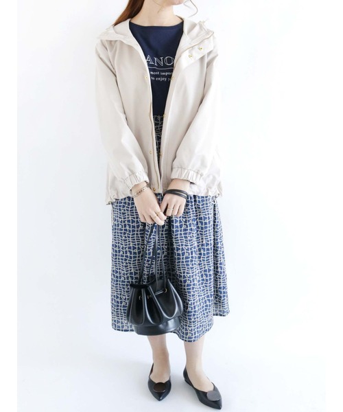 Te chichi(テチチ)の「リバティプリントギャザースカート(スカート・レディース・ネイビー/オフホワイト・SMALL/MEDIUM)」の14枚目の写真