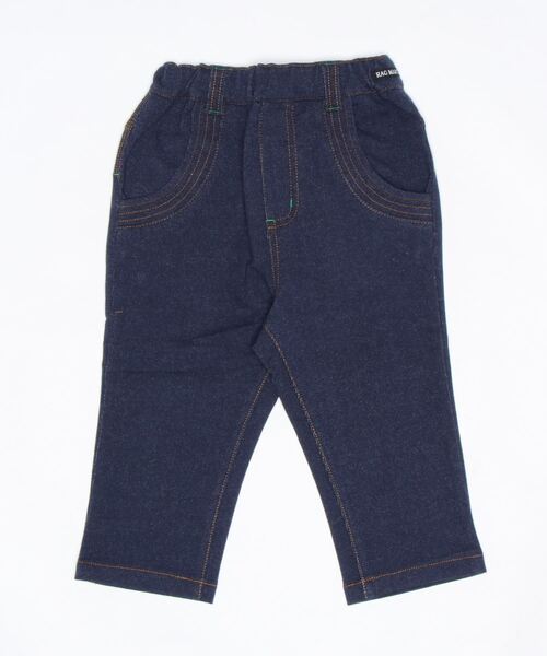 RAGMART(ラグマート)の「ニットデニムパンツ7分丈(デニムパンツ・キッズ・ネイビー/ピンク/キャメル・110cm/100cm/120cm/130cm)」の14枚目の写真