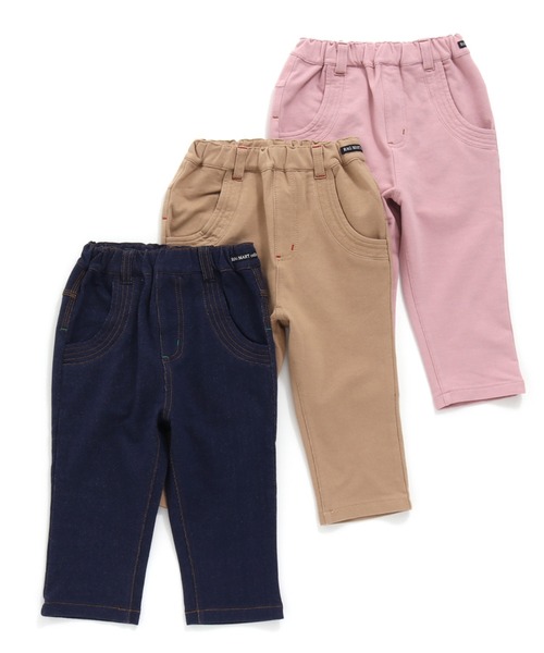 RAGMART(ラグマート)の「ニットデニムパンツ7分丈(デニムパンツ・キッズ・ネイビー/ピンク/キャメル・110cm/100cm/120cm/130cm)」の17枚目の写真