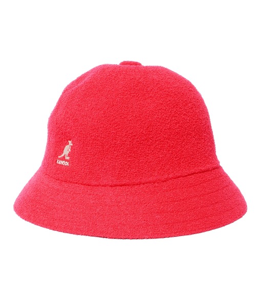 KANGOL（カンゴール）の「KANGOL/カンゴール Bermuda Casual バミューダカジュアル バケットハット バケハ パイル（ハット・メンズ・ホワイト/ブラック/レッド/ブラック×ゴールド/チャコールグレー/ベージュ・M/L）」の12枚目の写真