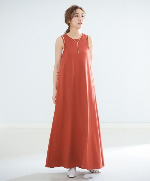 SAYAKA DAVIS / ダブルストラップ ジャージードレス