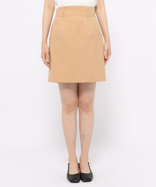 mysty woman（ミスティウーマン）の「リネンライクショートスカート 275570（スカート・レディース・ベージュ/オレンジ/チャコール・FREE）」の16枚目の写真