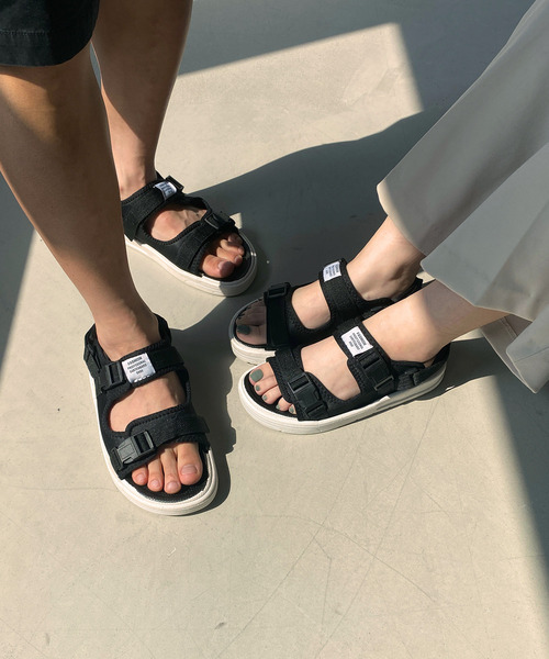 c.u.l（シーユーエル）の「【c.u.l】ユニセックス スポーツサンダル 2本ベルクロサンダル culs15（サンダル・レディース・ホワイト/ブラック/ブラック×グレー・40/37/39/38/42/44/43/36/41）」の11枚目の写真