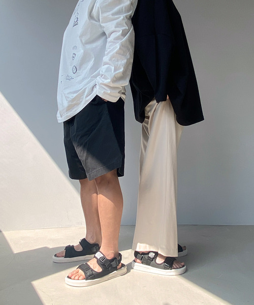 c.u.l（シーユーエル）の「【c.u.l】ユニセックス スポーツサンダル 2本ベルクロサンダル culs15（サンダル・レディース・ホワイト/ブラック/ブラック×グレー・40/37/39/38/42/44/43/36/41）」の14枚目の写真