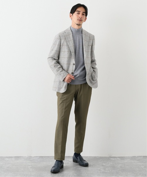 RING JACKET（リングジャケット）の「【RING JACKET for EDIFICE】E.THOMAS チェック ジャケット（テーラードジャケット・メンズ・ベージュ・46/48/44）」の2枚目の写真