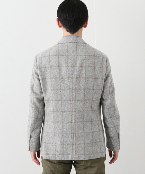 RING JACKET（リングジャケット）の「【RING JACKET for EDIFICE】E.THOMAS チェック ジャケット（テーラードジャケット・メンズ・ベージュ・46/48/44）」の5枚目の写真