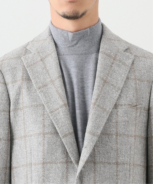 RING JACKET（リングジャケット）の「【RING JACKET for EDIFICE】E.THOMAS チェック ジャケット（テーラードジャケット・メンズ・ベージュ・46/48/44）」の6枚目の写真