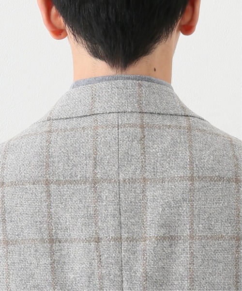 RING JACKET（リングジャケット）の「【RING JACKET for EDIFICE】E.THOMAS チェック ジャケット（テーラードジャケット・メンズ・ベージュ・46/48/44）」の7枚目の写真