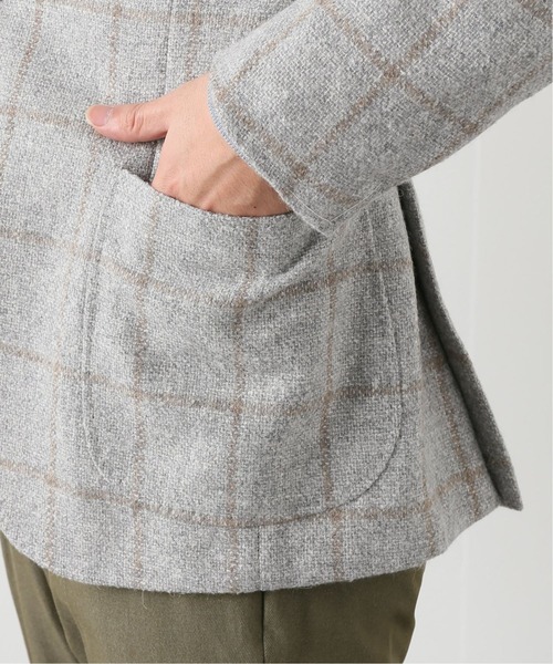 RING JACKET（リングジャケット）の「【RING JACKET for EDIFICE】E.THOMAS チェック ジャケット（テーラードジャケット・メンズ・ベージュ・46/48/44）」の12枚目の写真