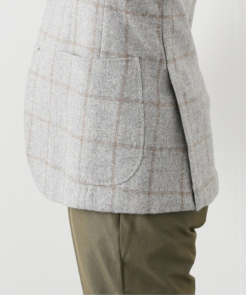 RING JACKET（リングジャケット）の「【RING JACKET for EDIFICE】E.THOMAS チェック ジャケット（テーラードジャケット・メンズ・ベージュ・46/48/44）」の13枚目の写真