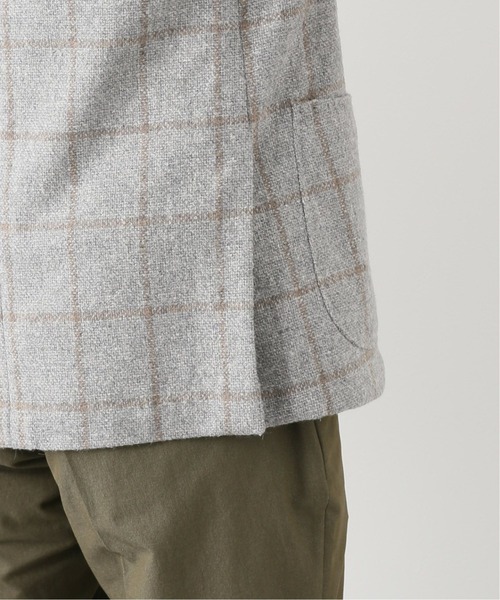 RING JACKET（リングジャケット）の「【RING JACKET for EDIFICE】E.THOMAS チェック ジャケット（テーラードジャケット・メンズ・ベージュ・46/48/44）」の14枚目の写真