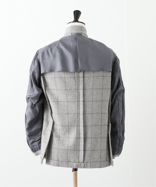 RING JACKET（リングジャケット）の「【RING JACKET for EDIFICE】E.THOMAS チェック ジャケット（テーラードジャケット・メンズ・ベージュ・46/48/44）」の16枚目の写真
