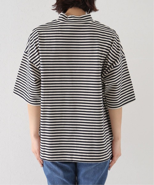 JOURNAL STANDARD LUXE(ジャーナルスタンダード ラックス)の「ドライジャージー モックネックプルオーバー(Tシャツ/カットソー・レディース・ブラック/ネイビー・FREE)」の5枚目の写真