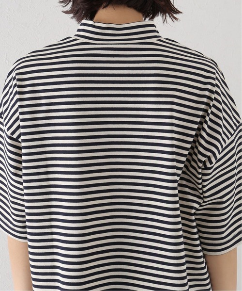 JOURNAL STANDARD LUXE(ジャーナルスタンダード ラックス)の「ドライジャージー モックネックプルオーバー(Tシャツ/カットソー・レディース・ブラック/ネイビー・FREE)」の7枚目の写真