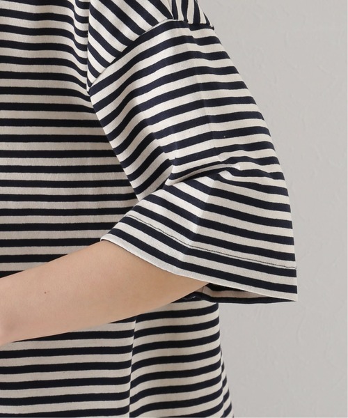 JOURNAL STANDARD LUXE(ジャーナルスタンダード ラックス)の「ドライジャージー モックネックプルオーバー(Tシャツ/カットソー・レディース・ブラック/ネイビー・FREE)」の9枚目の写真