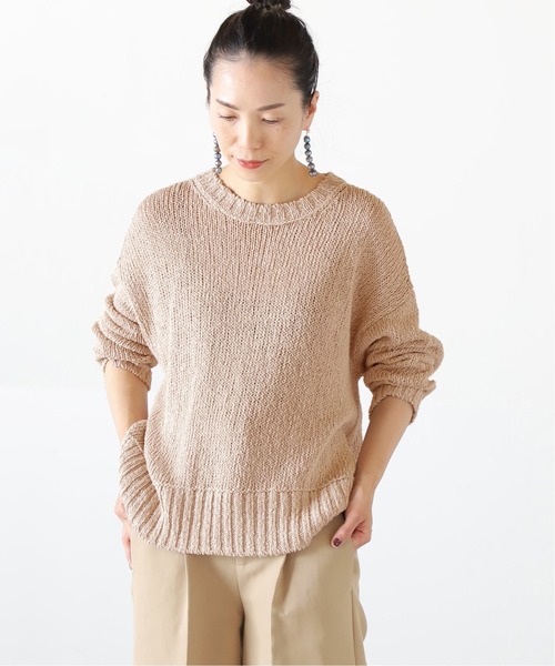 VERMEIL par iena イエナ ざっくり サマーニット 新品 VERMEIL par iena（ヴェルメイユパーイエナ）の「シルケットリリヤーン