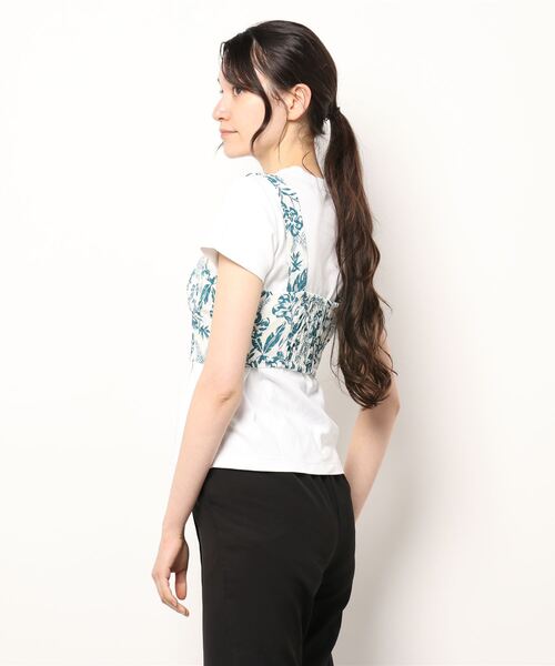 PAGEBOY（ページボーイ）の「リゾートフラワービスチェ（ベスト・レディース・ブラック/オフホワイト・FREE）」の14枚目の写真