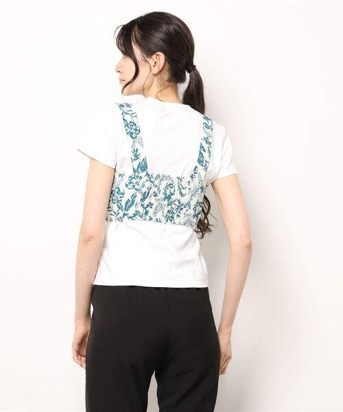 PAGEBOY（ページボーイ）の「リゾートフラワービスチェ（ベスト・レディース・ブラック/オフホワイト・FREE）」の6枚目の写真