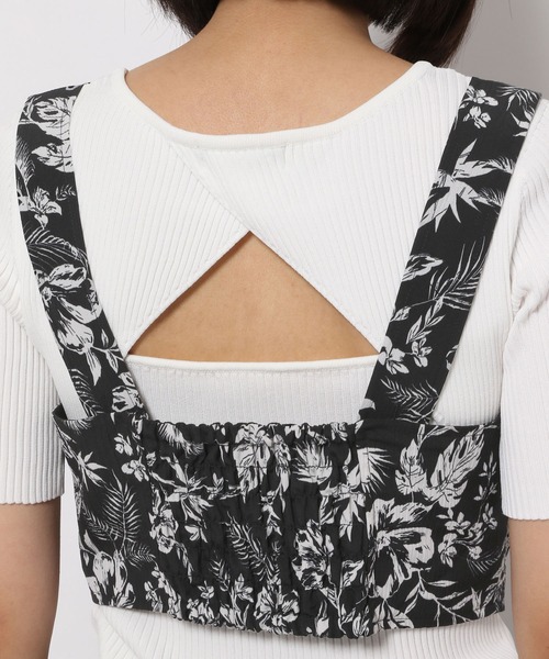 PAGEBOY（ページボーイ）の「リゾートフラワービスチェ（ベスト・レディース・ブラック/オフホワイト・FREE）」の21枚目の写真