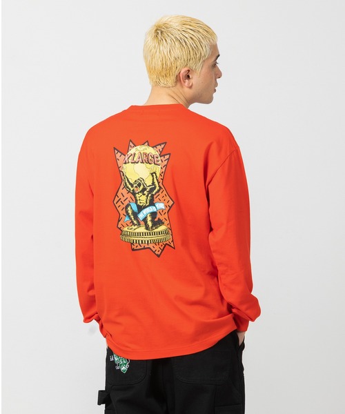 XLARGE(エクストララージ)の「THE WORLD IS YOURS L/S TEE(Tシャツ/カットソー・メンズ・ホワイト/ブラック/レッド・S/M/L/XL)」の3枚目の写真