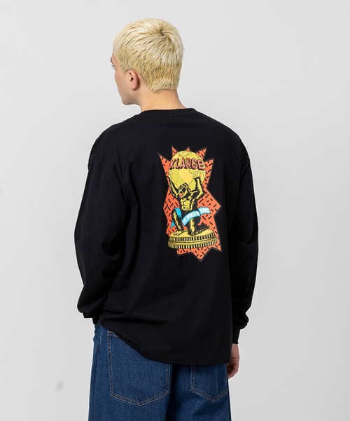 XLARGE(エクストララージ)の「THE WORLD IS YOURS L/S TEE(Tシャツ/カットソー・メンズ・ホワイト/ブラック/レッド・S/M/L/XL)」の12枚目の写真