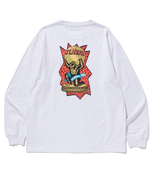 XLARGE(エクストララージ)の「THE WORLD IS YOURS L/S TEE(Tシャツ/カットソー・メンズ・ホワイト/ブラック/レッド・S/M/L/XL)」の5枚目の写真