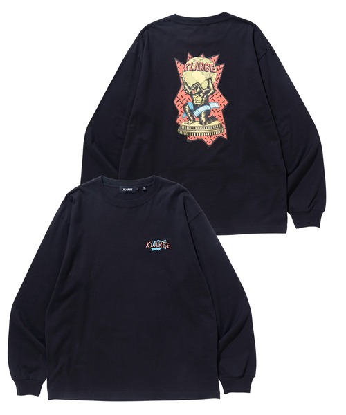 XLARGE(エクストララージ)の「THE WORLD IS YOURS L/S TEE(Tシャツ/カットソー・メンズ・ホワイト/ブラック/レッド・S/M/L/XL)」の7枚目の写真