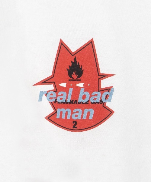 REAL BAD MAN（リアルバッドマン）の「Real Bad Man FLAMMABLE GAS L/S TEE Tシャツ（Tシャツ/カットソー・メンズ・ブラック/ホワイト/オリーブ・LARGE/X-LARGE/MEDIUM）」の10枚目の写真
