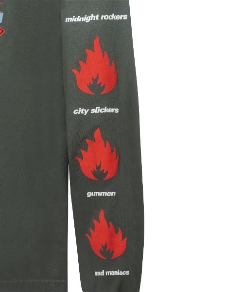 REAL BAD MAN（リアルバッドマン）の「Real Bad Man FLAMMABLE GAS L/S TEE Tシャツ（Tシャツ/カットソー・メンズ・ブラック/ホワイト/オリーブ・LARGE/X-LARGE/MEDIUM）」の14枚目の写真