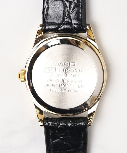 CASIO(カシオ)の「★CASIO(カシオ)★クラシック ラウンド GD レザー(アナログ腕時計・レディース・ブラック/シルバー/ゴールド・FREE)」の8枚目の写真