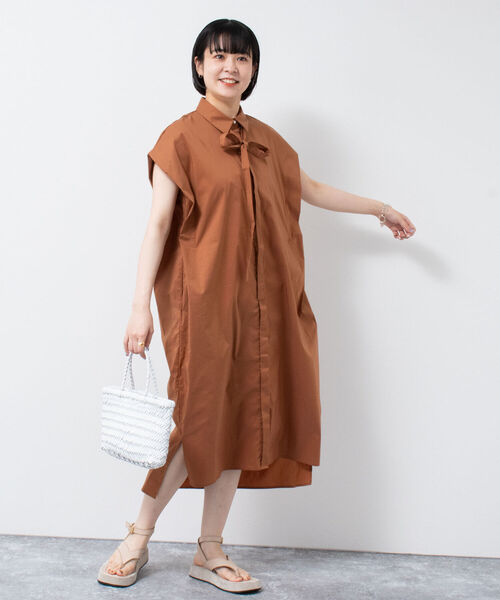 NOLLEY'S 肩タックワンピース NOLLEY'S（ノーリーズ）の「肩タックシャツワンピース（シャツ