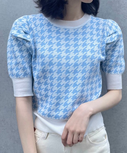 titty＆Co. PETIT（ティティアンドコープティ）の「【titty&Co.PETIT】チドリサマーニットプルオーバー（ニット/セーター・レディース・ブルー/ブラック/ピンク・FREE）」の13枚目の写真