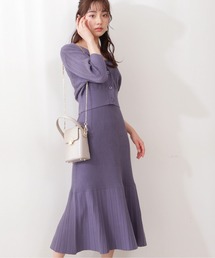 PROPORTION BODY DRESSING | カーデ付きニットワンピース / 1212140409(ワンピース)