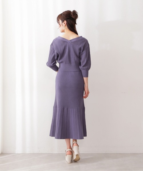 PROPORTION BODY DRESSING（プロポーションボディドレッシング）の「カーデ付きニットワンピース / 1212140409（ワンピース・レディース・ピンク/ブラック/ブルー・SMALL/MEDIUM）」の11枚目の写真