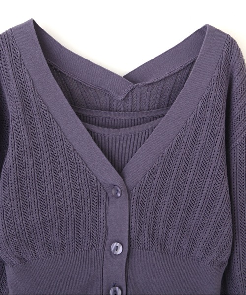 PROPORTION BODY DRESSING（プロポーションボディドレッシング）の「カーデ付きニットワンピース / 1212140409（ワンピース・レディース・ピンク/ブラック/ブルー・SMALL/MEDIUM）」の19枚目の写真