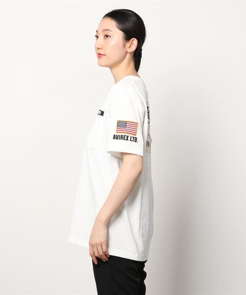 AVIREX(アヴィレックス)の「TOP GUN MAVERICK/ポケット Tシャツ/POCKET T-SHIRT(Tシャツ/カットソー・レディース・ホワイト/オレンジ/オリーブ・LARGE/X-LARGE/MEDIUM)」の5枚目の写真
