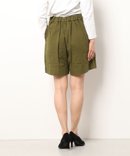 DANTON(ダントン)の「COTTON OX EASY SHORTS(チノパンツ・レディース・ブラック/ベージュ/オリーブ/ダークブルー/ピンク系その他/グレイッシュベージュ・38/36)」の8枚目の写真