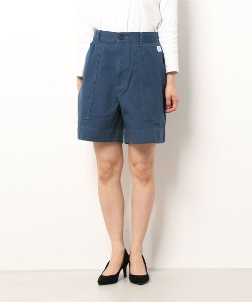DANTON(ダントン)の「COTTON OX EASY SHORTS(チノパンツ・レディース・ブラック/ベージュ/オリーブ/ダークブルー/ピンク系その他/グレイッシュベージュ・38/36)」の17枚目の写真