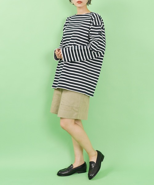 DANTON(ダントン)の「COTTON OX EASY SHORTS(チノパンツ・レディース・ブラック/ベージュ/オリーブ/ダークブルー/ピンク系その他/グレイッシュベージュ・38/36)」の15枚目の写真