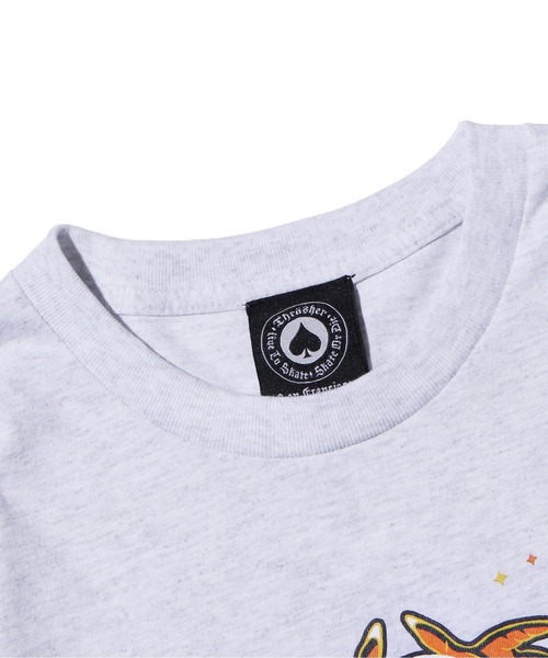 THRASHER(スラッシャー)の「THRASHER/スラッシャー Fortune logo T-Shirt フォーチューンロゴTシャツ(Tシャツ/カットソー・メンズ・アッシュグレー・XL/L/M)」の4枚目の写真