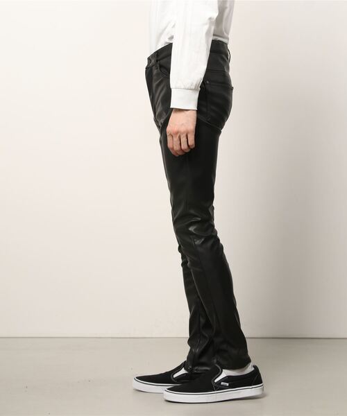 GalaabenD（ガラアーベント）の「フェイクレザーコンシールファスナースリットレギンスパンツ（その他パンツ・メンズ・ブラック・S/M/L）」の11枚目の写真