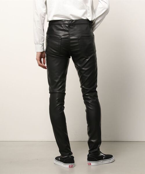 GalaabenD（ガラアーベント）の「フェイクレザーコンシールファスナースリットレギンスパンツ（その他パンツ・メンズ・ブラック・S/M/L）」の12枚目の写真
