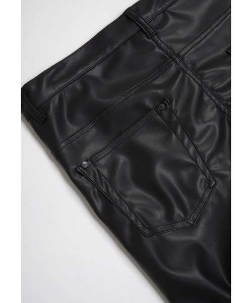 GalaabenD（ガラアーベント）の「フェイクレザーコンシールファスナースリットレギンスパンツ（その他パンツ・メンズ・ブラック・S/M/L）」の7枚目の写真