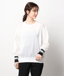 Munich | Munich(ミューニック) 布帛×ニットリブラウンドネックプルオーバー/MN221T75(Tシャツ/カットソー)