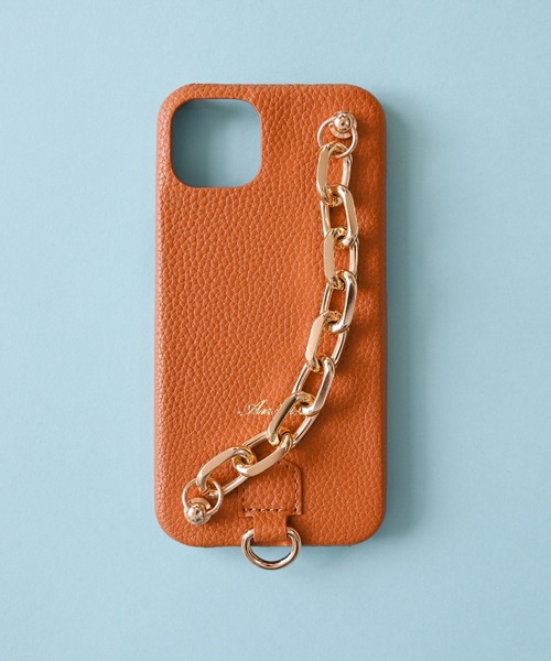 An+u（アンユー）の「チャンキーチェーン スマホケース iPhone13対応（スマホケース/カバー・レディース・グリーン/ブラック×シルバー/ブラック×ゴールド/ブラウン/グレー/ピンク/イエロー/ライトブルー/ベージュ・ONE SIZE）」の5枚目の写真