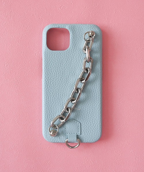 An+u（アンユー）の「チャンキーチェーン スマホケース iPhone13対応（スマホケース/カバー・レディース・グリーン/ブラック×シルバー/ブラック×ゴールド/ブラウン/グレー/ピンク/イエロー/ライトブルー/ベージュ・ONE SIZE）」の7枚目の写真